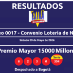 resultados sorteo extraordinario lotería de nariño 1