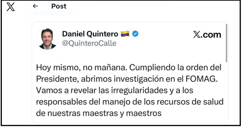 x de daniel quintero