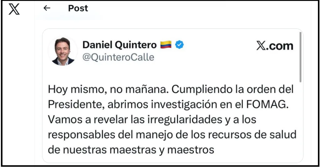 x de daniel quintero
