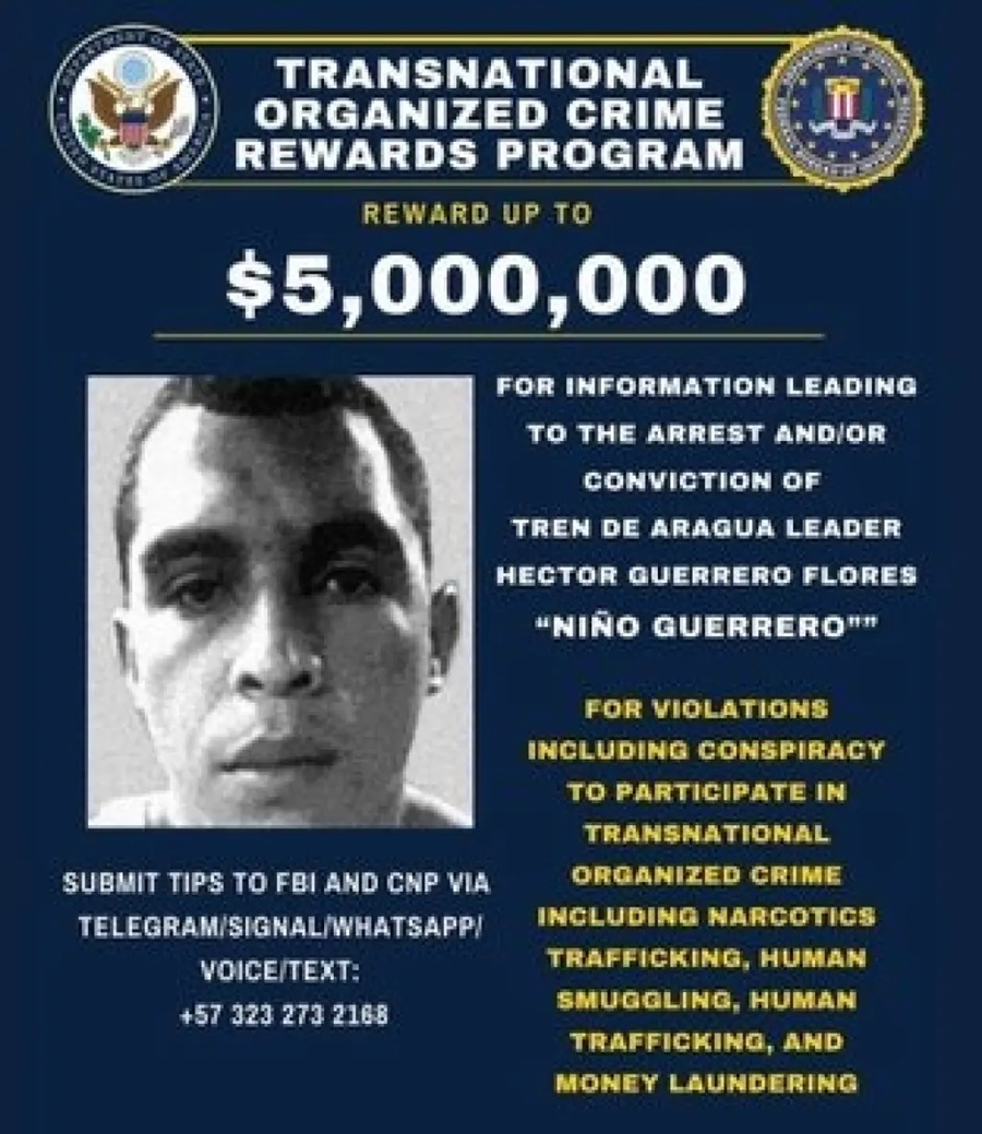 En bombardeo de EE.UU. fue abatido el esquivo «Niño Guerrero», jefe de la temida banda terrorista venezolana Tren de Aragua