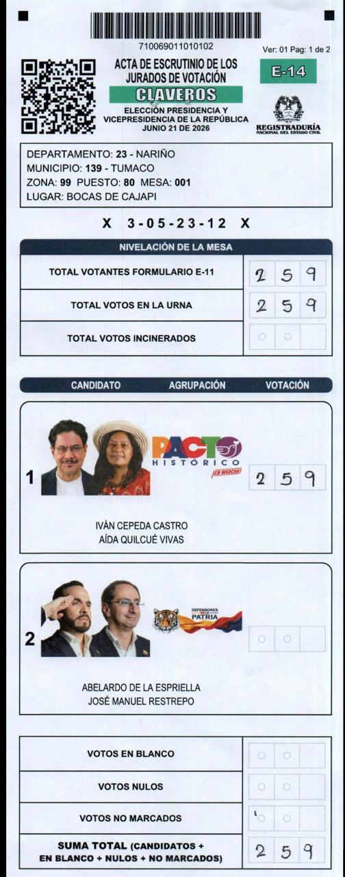 tumaco puesto 80