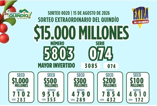 resultados sorteo extraordinario del quindio9