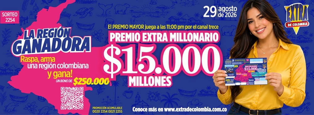 sorteo extra de colombia1 ago 2026
