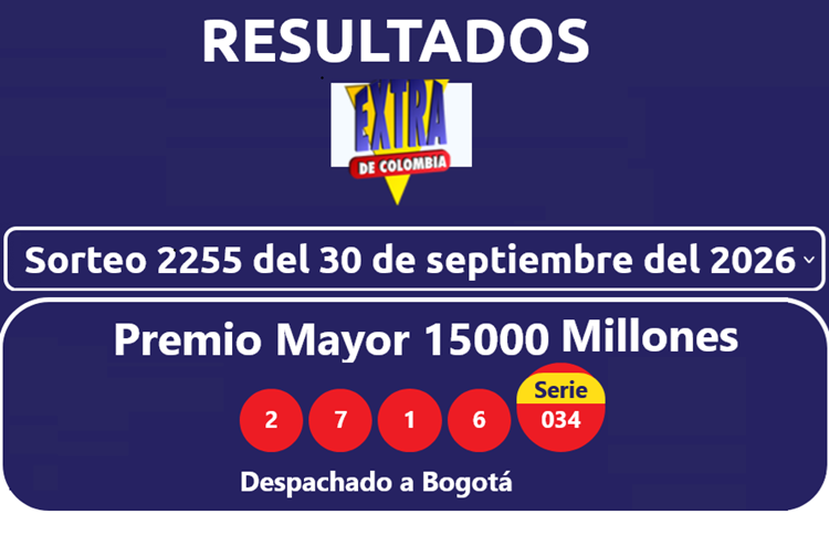 01 sorteo extraordinario de colombia resultados sorteo extraordinario de colombia